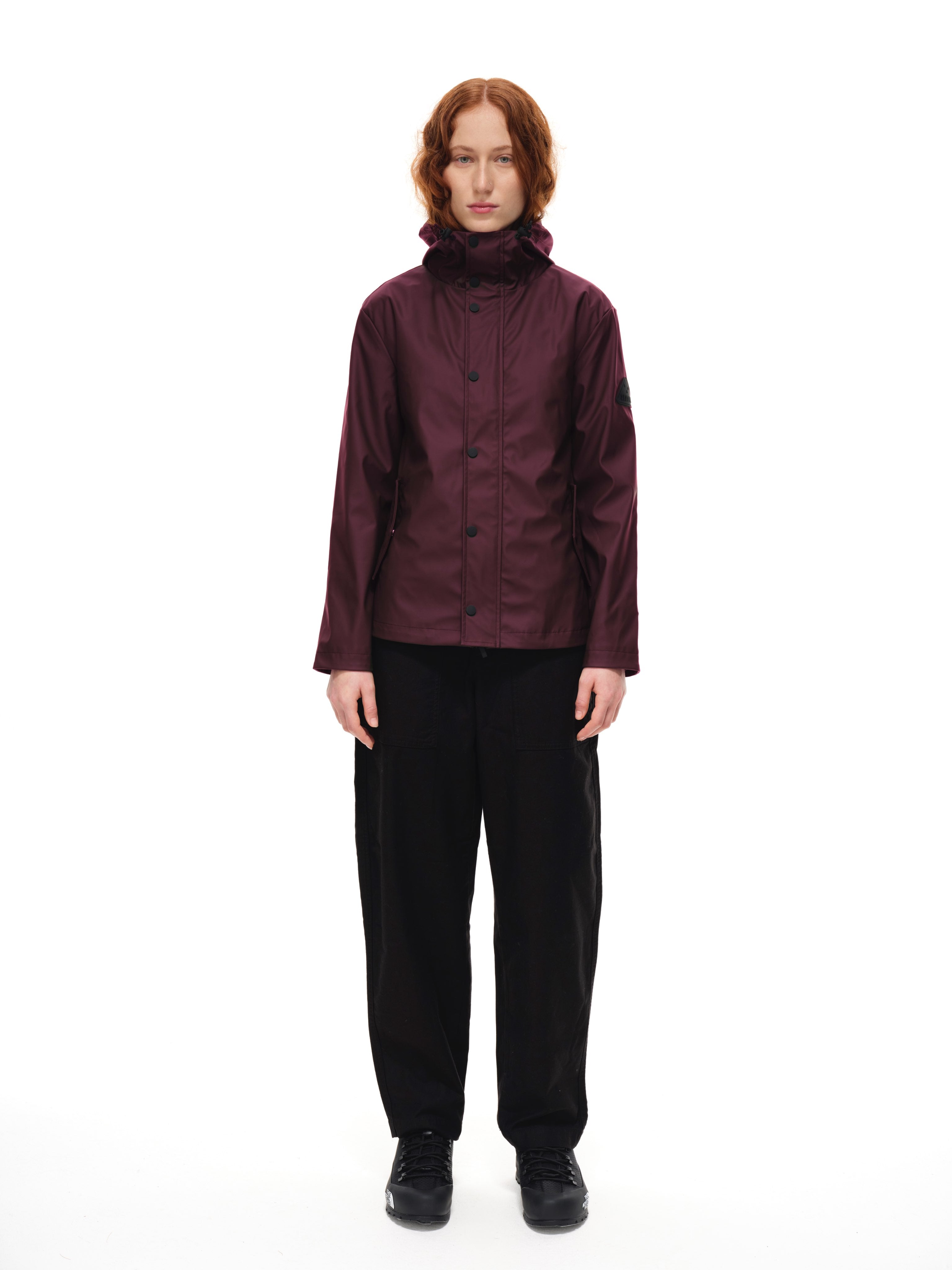 Nylund Womens Short PU Coat - Wine