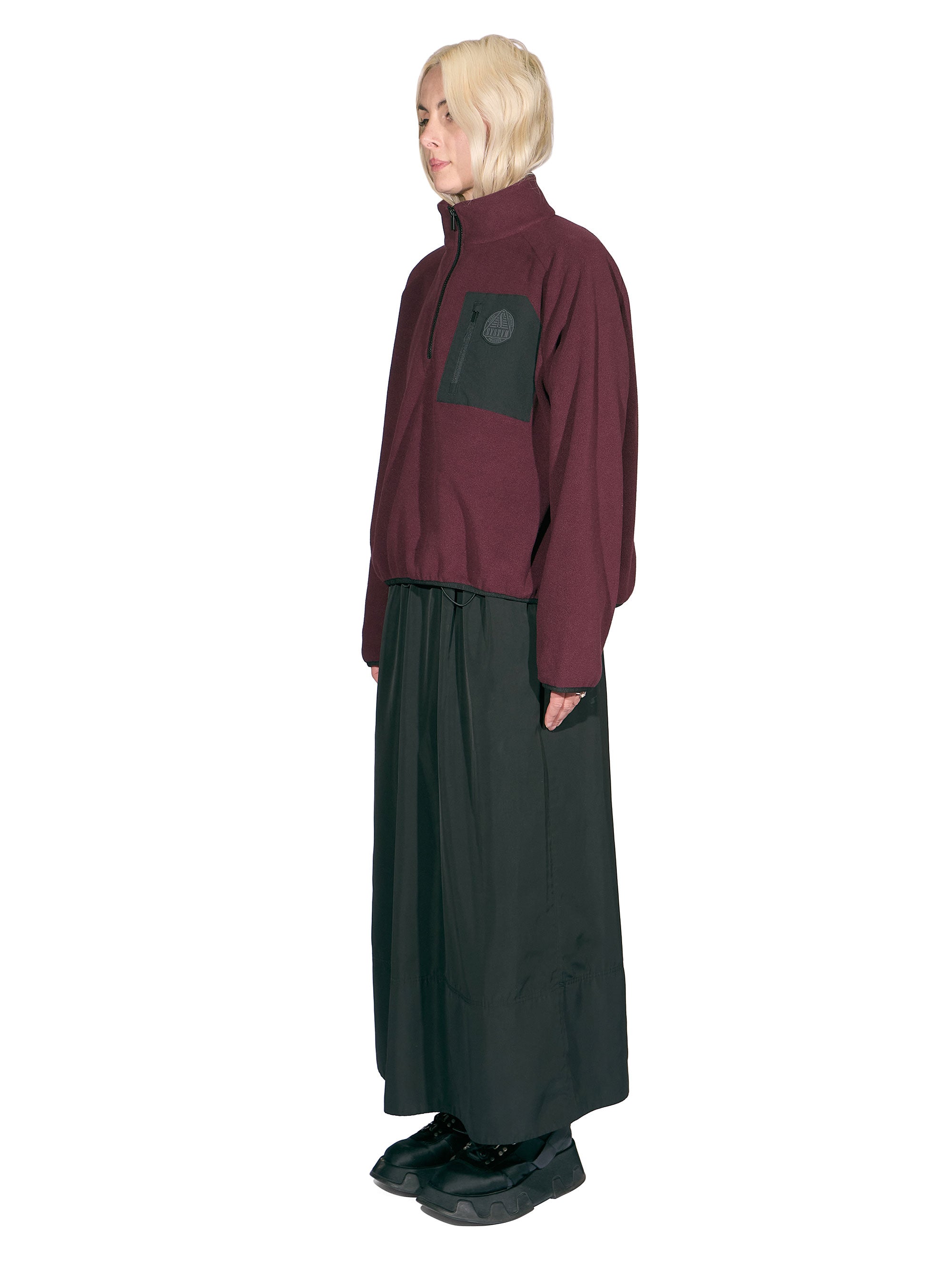 Isola 1/4 Zip Fleece-Wine