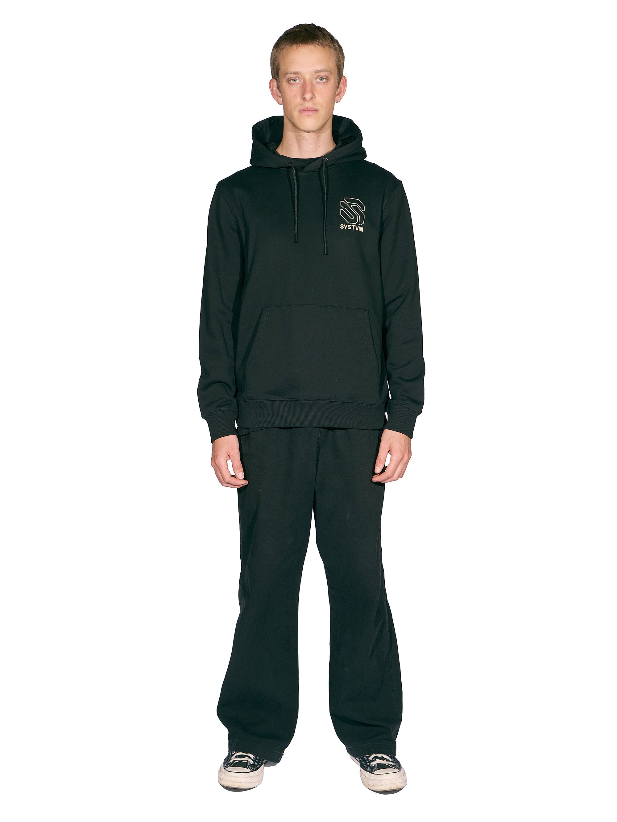 Norse Graphic Hoody - Black